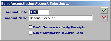 acount reconcillation part one